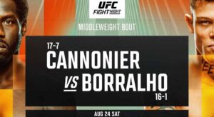 UFC Fight Night Cannonier vs Borralho: Best Online UFC Betting Lines