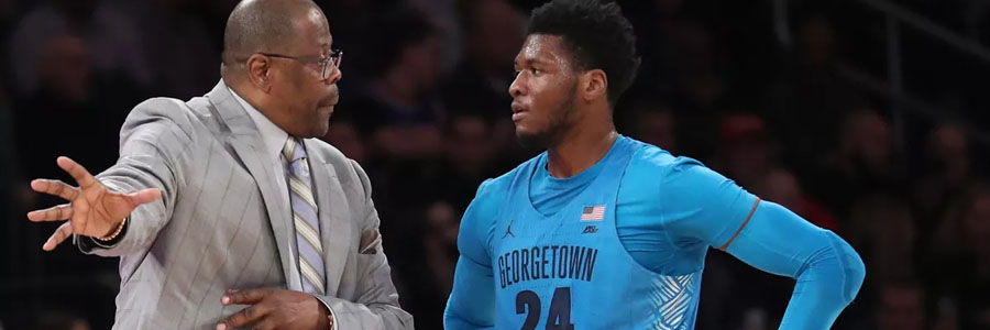 Patrick Ewing and the Hoyas are huge NCAAB Odds underdogs against Villanova.