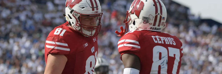 Badgers are the NCAAF Week 10 Betting Lines favorite against Indiana.