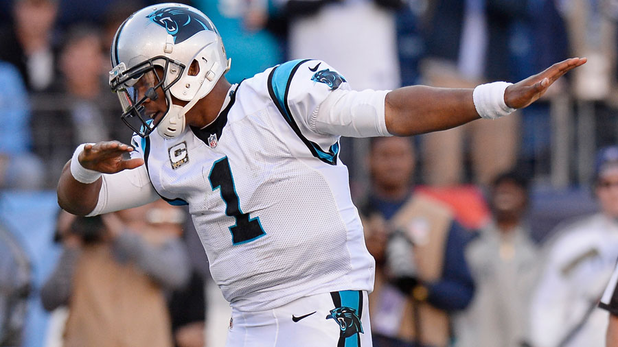 Cam Newton , quarterback of the Carolina Panthers.