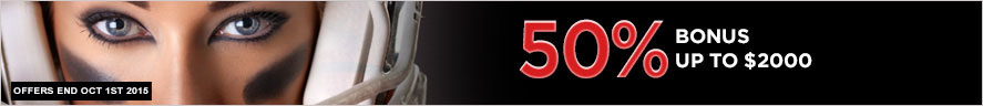 50% Bonus up to $2000
